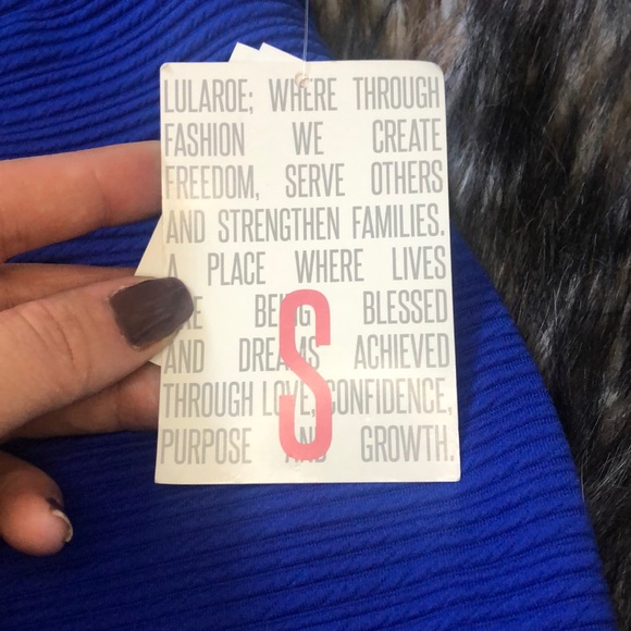 LuLaRoe Cassie skirt in blue - Picture 3 of 5